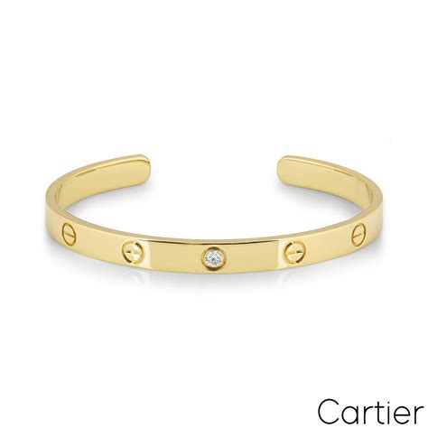 cartier love cuff with diamond